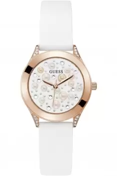 Image of Ladies Guess Pearl Watch GW0381L3