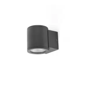 Image of Tond 1 Light Dark Grey LED Wall Lamp 3000K 6W 3000K IP54