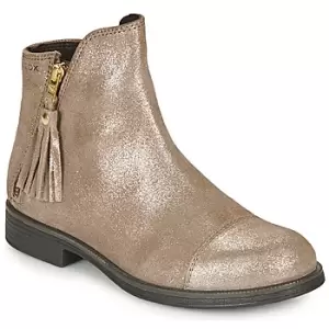 Image of Geox AGGATA Girls Childrens Mid Boots in Gold - Sizes 10 kid,13 kid