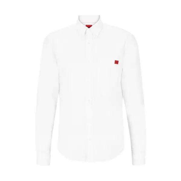 Image of Hugo Boss Evito Block Colour Shirt - White M