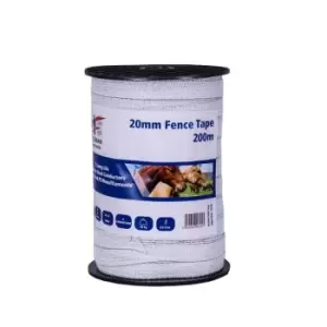 Image of FENCEMAN 20mm Fence Tape - White