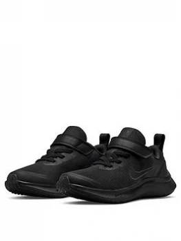 Image of Nike Star Runner 3 Childrens Trainer - Black/Grey, Size 2