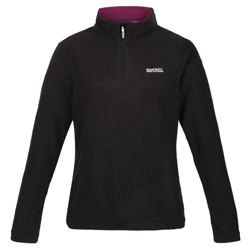 Image of Regatta Sweethart Half Zip Fleece - Black 20