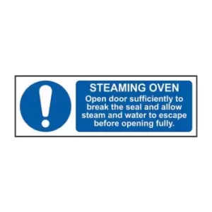Image of Steaming Oven Open Door Sufficiently to Break The Seal - Sav (300 x 100mm)