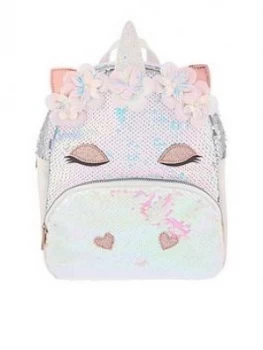 Image of Monsoon Girls Mirage Sequin Unicorn Backpack - Silver