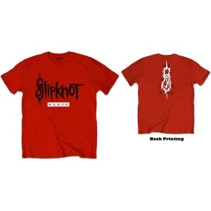 Image of Slipknot - WANYK Unisex Small T-Shirt - Red