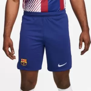 Image of Nike Barcelona Home Shorts 2023 2024 Adults - Blue