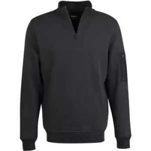 Image of Barbour International Alloy Half Zip Sweatshirt - Black