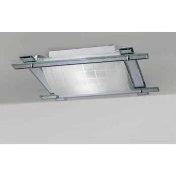 Image of Ceiling light Leo 3 Bulbs polished chrome / Mirror