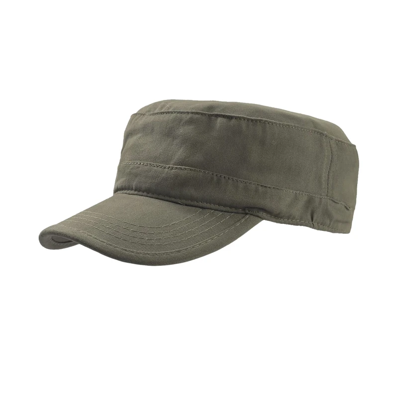 Image of Atlantis Atlantis Tank Brushed Cotton Military Cap Pack of 2 in Olive Olive One Size Unisex 5059269081713