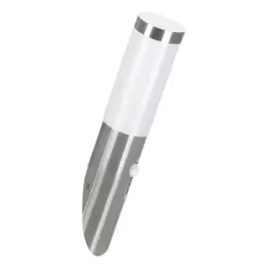 Image of IP44 Outdoor Wall Light & PIR Motion Sensor Stainless Steel 1 x 12W E27 Bulb