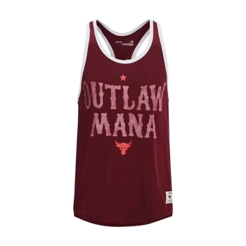 Image of Under Armour Project Rock Outlaw Mana Tank Top Mens - League Red