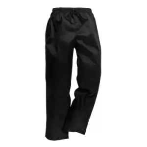 Image of Portwest C070 Drawstring Chef Trousers Black Extra Small 31"