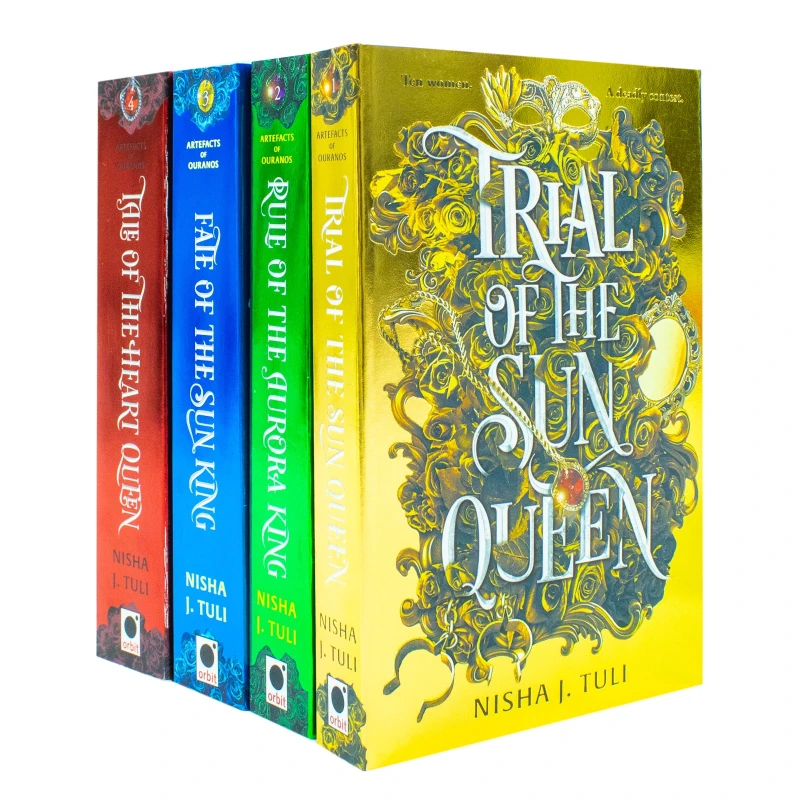 Image of Artefacts of Ouranos Series 4 Book Set by Nisha J Tuli Trial of the Sun Queen Epic Fantasy Collection Nisha J. Tuli Books