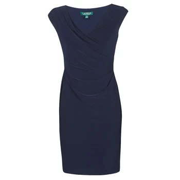 Image of Lauren Ralph Lauren BRANDIE womens Dress in Blue - Sizes US 2,US 4,US 0