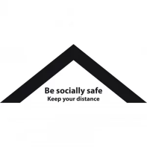 Image of Draper Social Distancing Chevron Floor Sticker