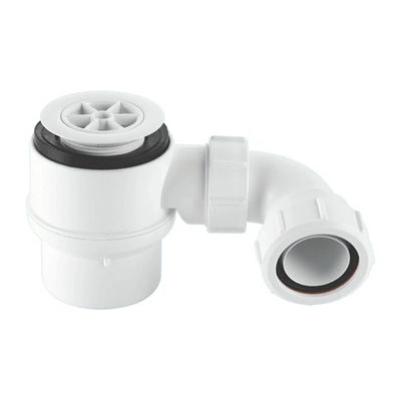 Image of McAlpine STW2-95 50mm Water Seal Shower Trap with Universal Outlet White
