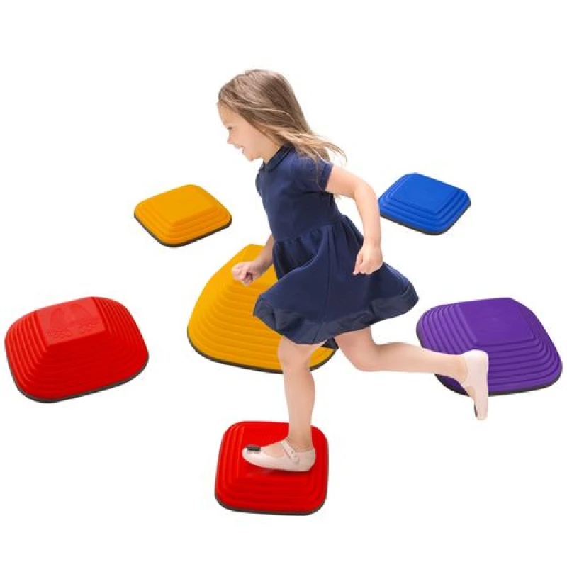Image of AIYAPLAY Balance Stepping Stones, 6PCs Sensory Toy Gift for Kids Aged 3-8 Multi
