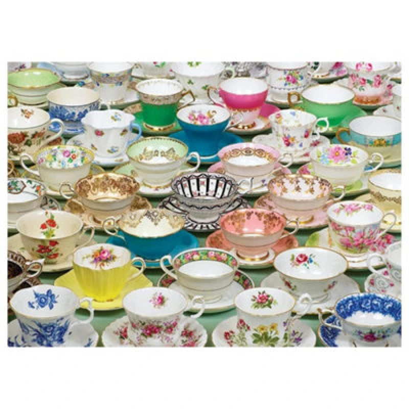 Image of Cheatwell Games Teacups Jigsaw Puzzle 1000 Pieces Multi