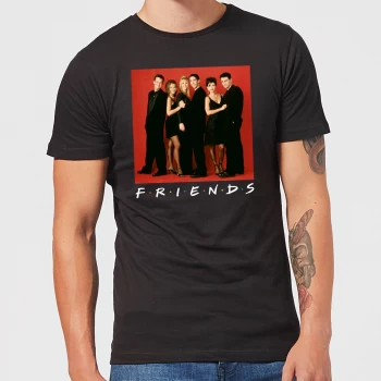 Image of Friends Character Pose Mens T-Shirt - Black - 4XL - Black