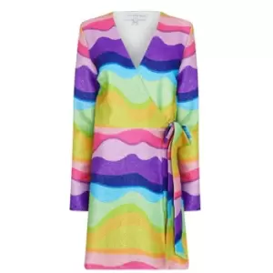 Image of Never Fully Dressed Rainbow Mini Zsa Zsa Dress - Multi