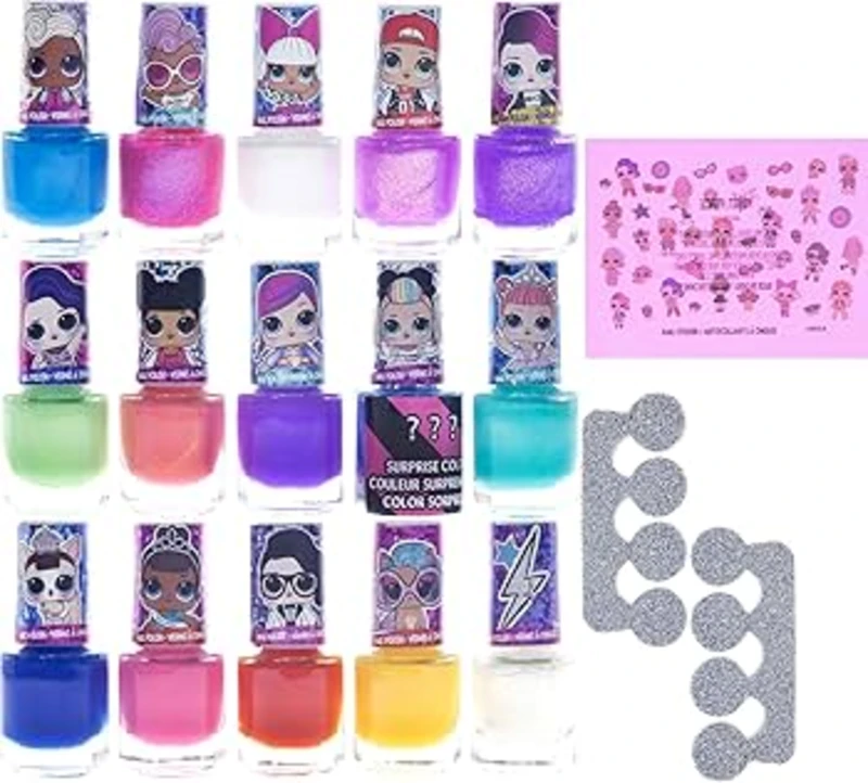 Image of Townley Lol Nail Polish With Toe Spacers & Stickers 113163341