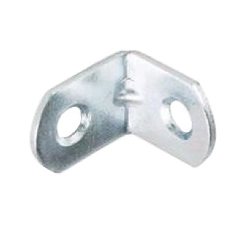 Image of Securpak Zinc Plated Angled Bracket (Pack Of 10) Silver (One Size)