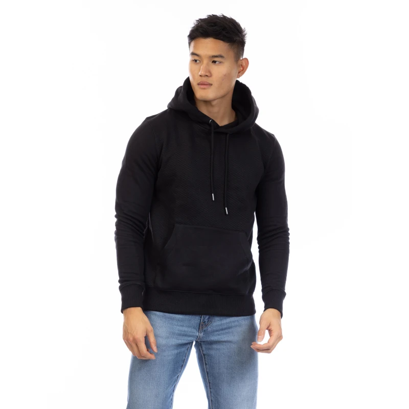 Image of Peter Werth West Hampshire Pull Over Hoodie Black male Small