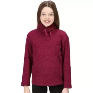 Image of Regatta Boys Kacie Stripe Fleece Cowl Neck Sweater Hoodie 11-12 Years - Chest 75-79cm