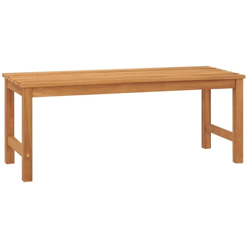 Image of vidaXL Garden Bench 114cm Solid Teak Wood, Brown 316626