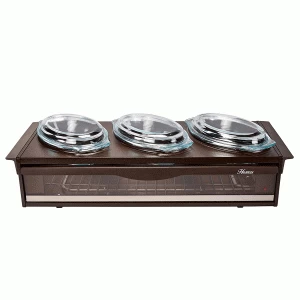 Image of Hostess Heated Buffet Server - Brown