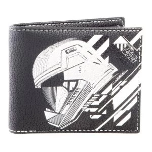 Image of Star Wars - Storm Trooper Mask Unisex Bi-Fold Wallet - Black