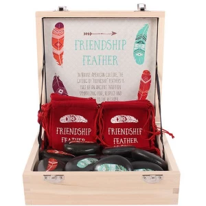 Image of Box of 20 Friendship Feather stones