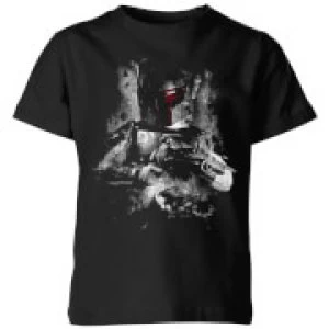 Image of Star Wars Boba Fett Distressed Kids T-Shirt - Black - 5-6 Years