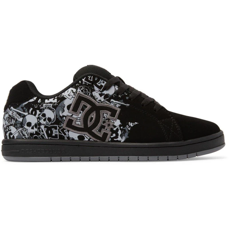 Image of DC Mens Gaveler Low Skate Shoes Black/Print male 8 (42)