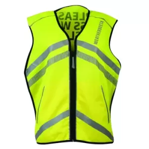 Image of Weatherbeeta Unisex Adult Please Pass Wide And Slow Reflective Vest (XL) (Hi Vis Yellow)