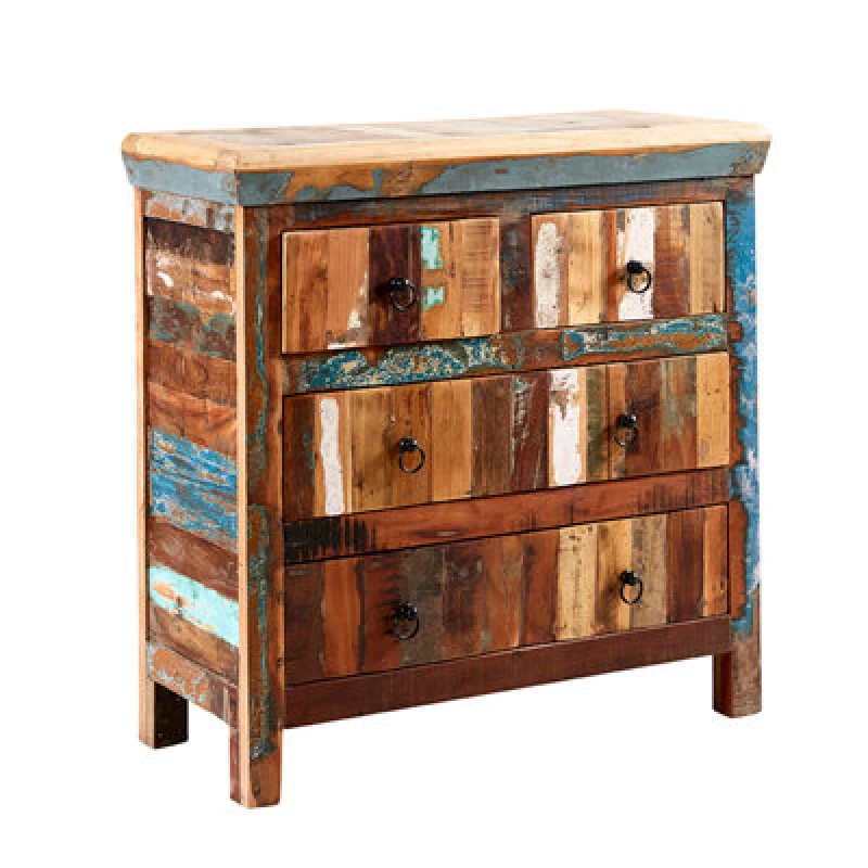 Image of Indian Hub Coastal 4 Drawer Chest