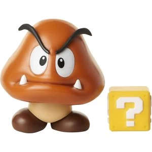 Image of Goomba With Coin (Super Mario) World Of Nintendo 4" Action Figure