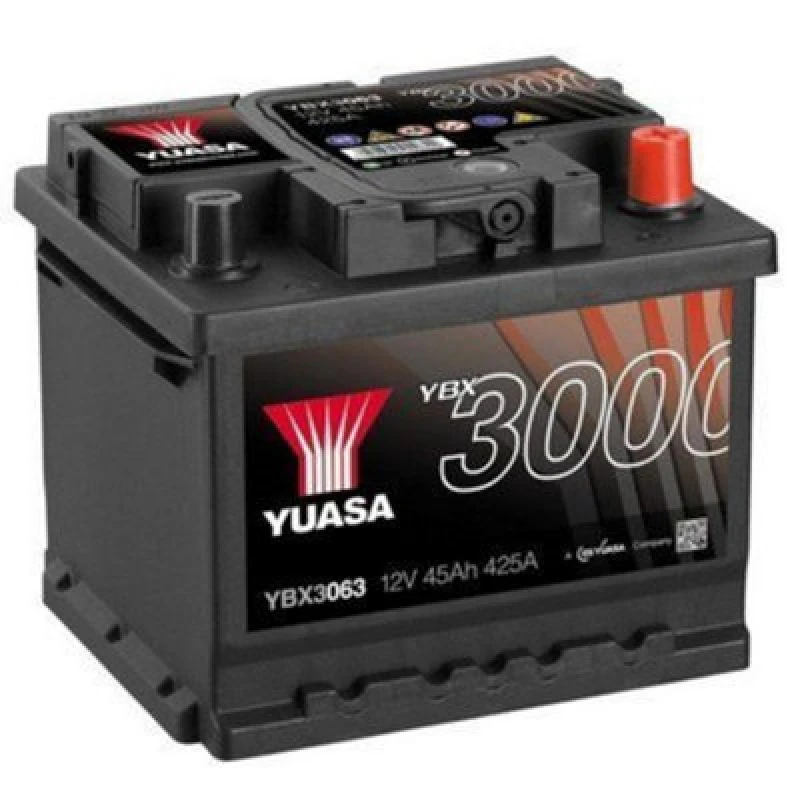 Image of YUASA YBX3063 Starter battery Battery Capacity: 45Ah Starter Battery (1)