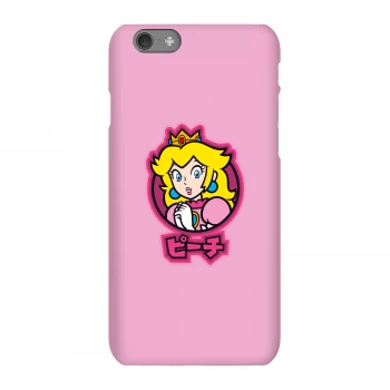 Image of Nintendo Super Mario Peach Kanji Phone Case - iPhone 6S - Snap Case - Matte