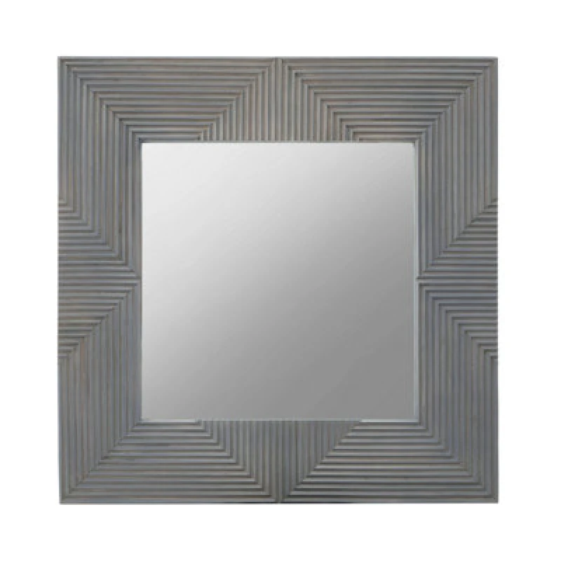 Image of Orsina Suar Wall Mirror, Grey, Wood, Wood