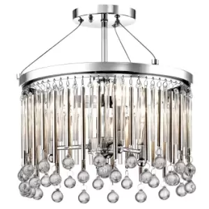 Image of Kichler Piper Ceiling Light Polished Chrome