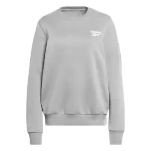 Image of Reebok ID Logo Crew Sweatshirt Womens - Grey