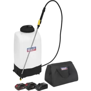 Image of Sealey CP20VGBS 20v Cordless SV20 Series Garden Backpack Sprayer 1 x 2ah & 1 x4ah Li-ion Charger Bag