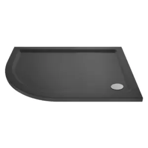 Image of Hudson Reed Offset Quadrant Shower Tray Left Hand 1200 x 900mm - Slate Grey