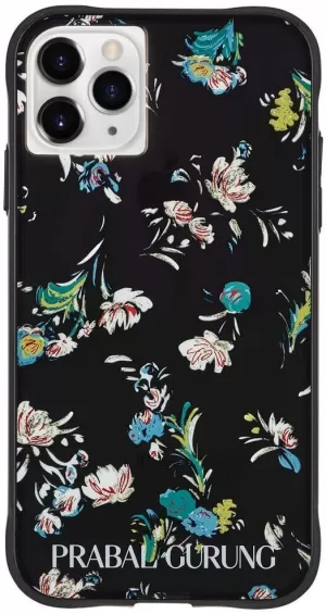 Image of iPhone 11 Prabal Tough Black Floral Case