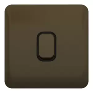 Image of Schneider LSD 10AX 1G Intermediate Switch Black Insert Mocha Bronze - GGBL1014BMB