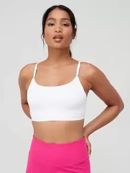 Image of adidas Train Badge Of Sport Light Support Bra - White Size M Women