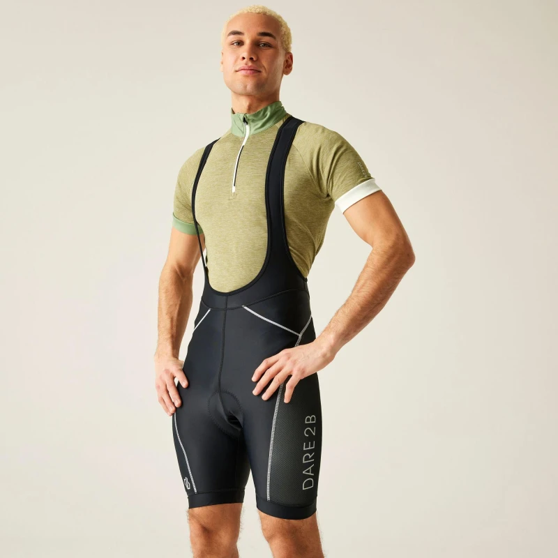 Image of Dare 2b Dare 2b Men 'Ecliptic II' Reflective Cycling Shorts in Jet Black Size: Medium Jet Black M Male 5057538975114