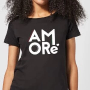 Image of Amore Womens T-Shirt - Black - 3XL